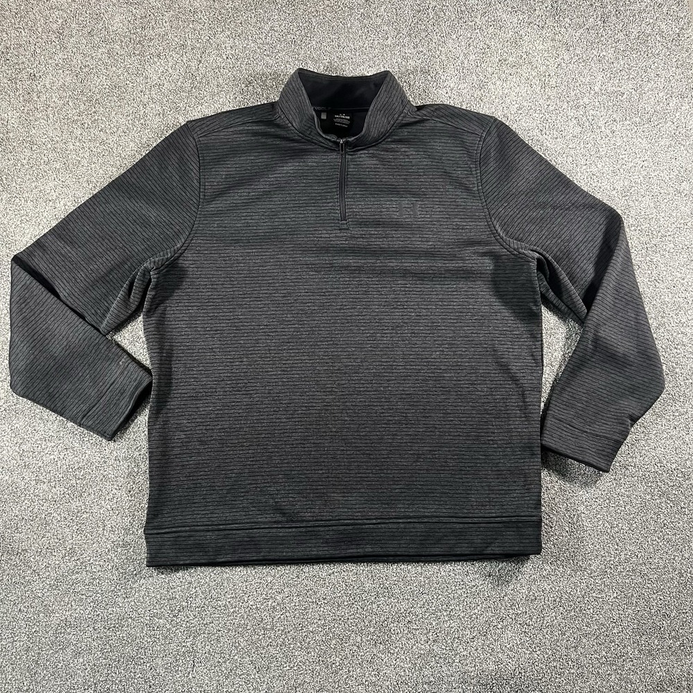 Under Armour Storm Golf Mens XXL Gray 1/4 Zip Pullover Sweater Performance